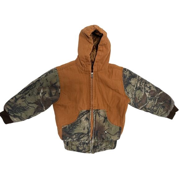Outdoor Habitat Jacket hooded camo brown toddler size 3T - Picture 1 of 9